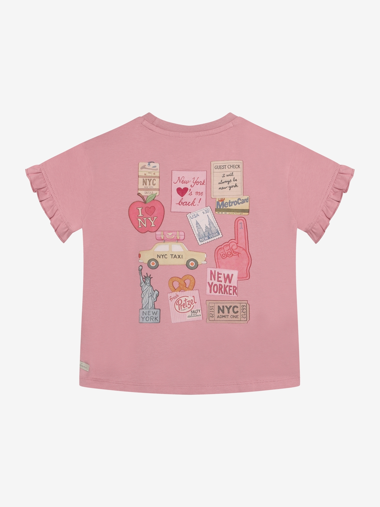 Daily Seven - T-shirt Backprint 930479 - 6008 - Lilas – Bild 2