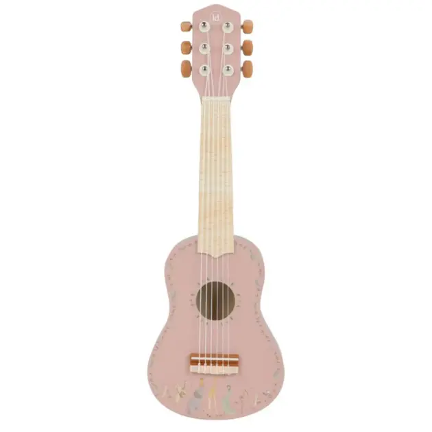Little Dutch HOLZGITARRE - ROSA - SAFARI FRIENDS