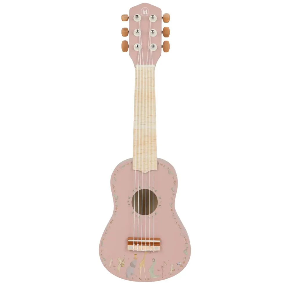 Little Dutch HOLZGITARRE - ROSA - SAFARI FRIENDS
