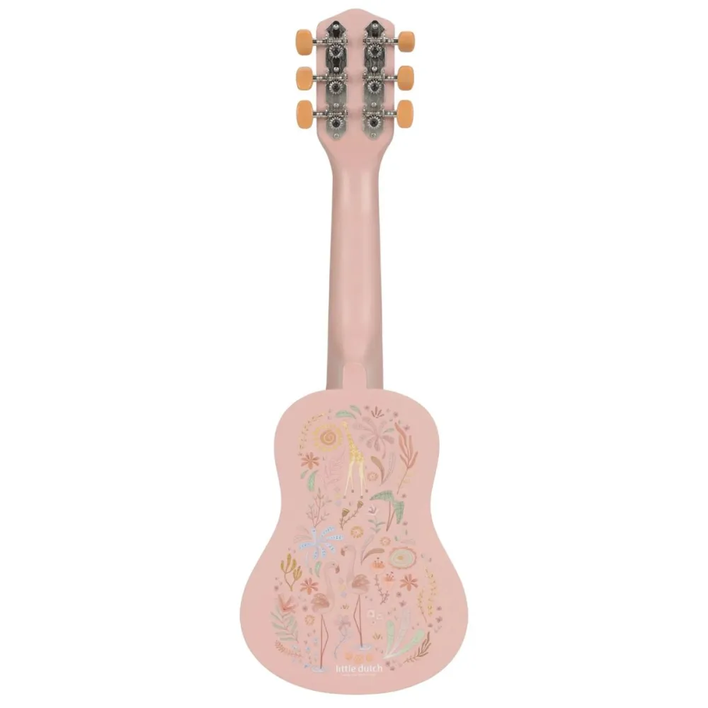 Little Dutch HOLZGITARRE - ROSA - SAFARI FRIENDS – Bild 2