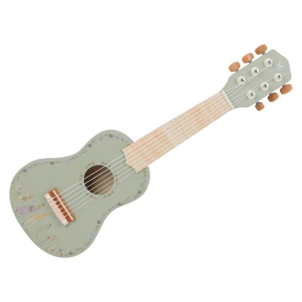 Little Dutch Kinder-Gitarre aus Holz Grün Safari Friends