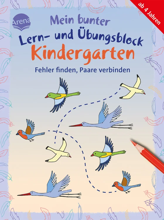 Mein bunter Lern- und Übungsblock Kindergarten. Fehler finden, Paare verbinden ab 4 Jahren