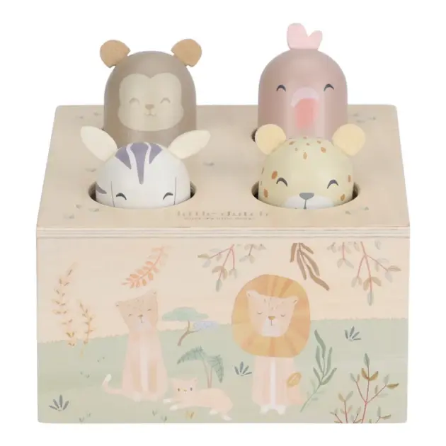 Little Dutch Safari Friends Wooden Pop-up - Green