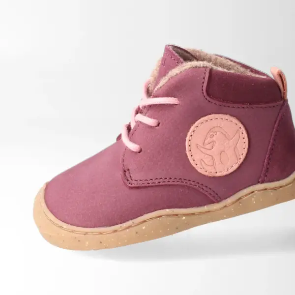 bLIFESTYLE Barfußschuh pangolinSTYLE BABY pflaume