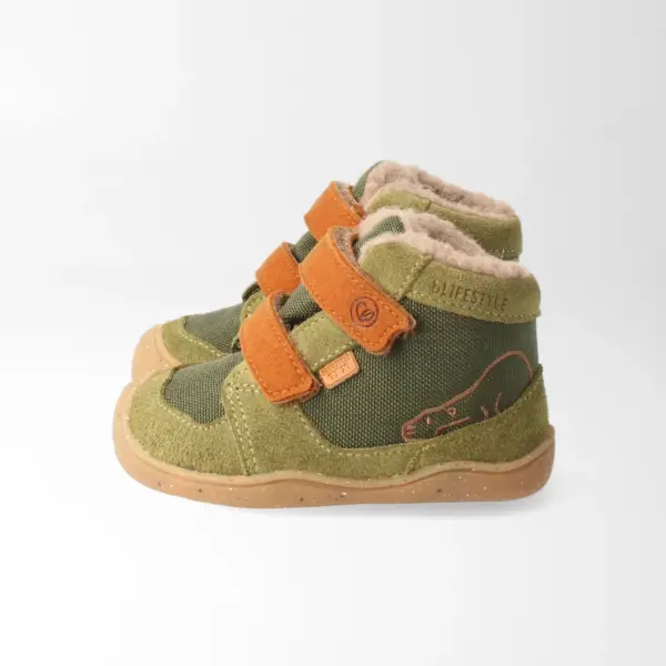 bLIFESTYLE Barfußschuh eisbärSTYLE BABY khaki