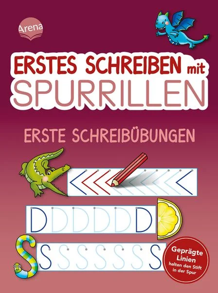 Erstes Schreiben mit Spurrillen. Erste Schreibübungen