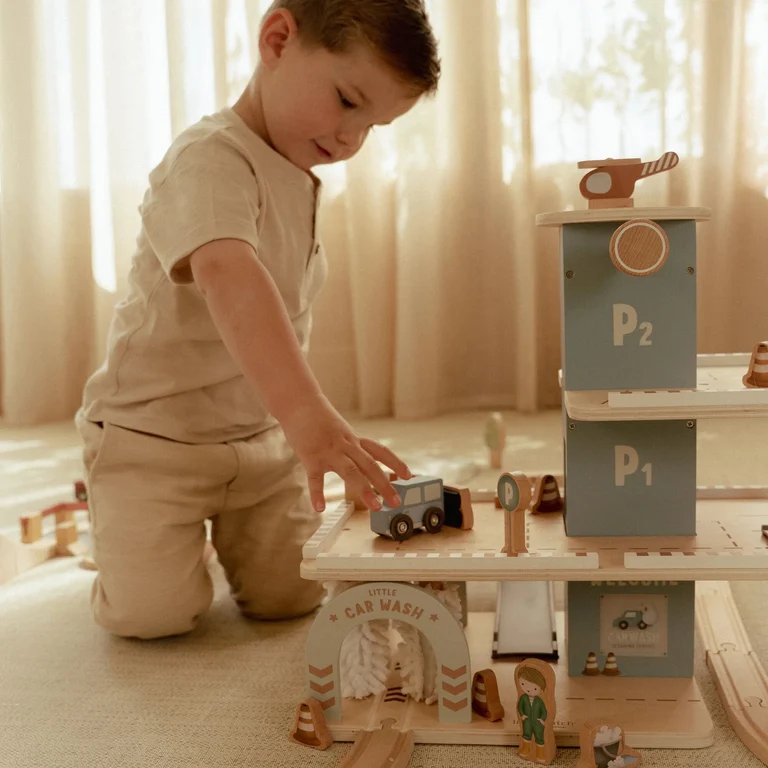 Little Dutch Parkhaus aus Holz – Blau – Bild 7