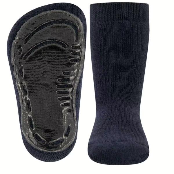 Ewers Stoppersocken SoftStep Uni marine blau