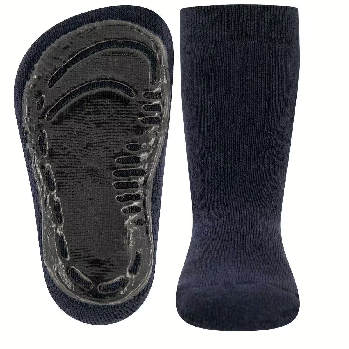 Ewers Stoppersocken SoftStep Uni marine blau