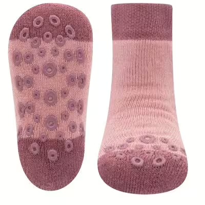 Ewers Krabbelsocken Uni rosa