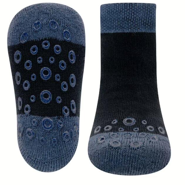 Ewers Krabbelsocken Uni blau