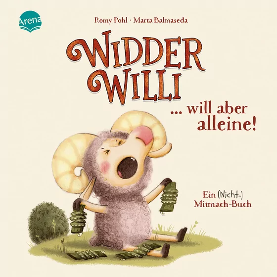 Arena Verlag Romy Pohl, Marta Balmaseda Widder Willi will aber alleine! Ein (Nicht-)Mitmach-Buch