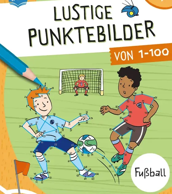 Arena Verlag Lustige Punktebilder von 1-100. Fußball